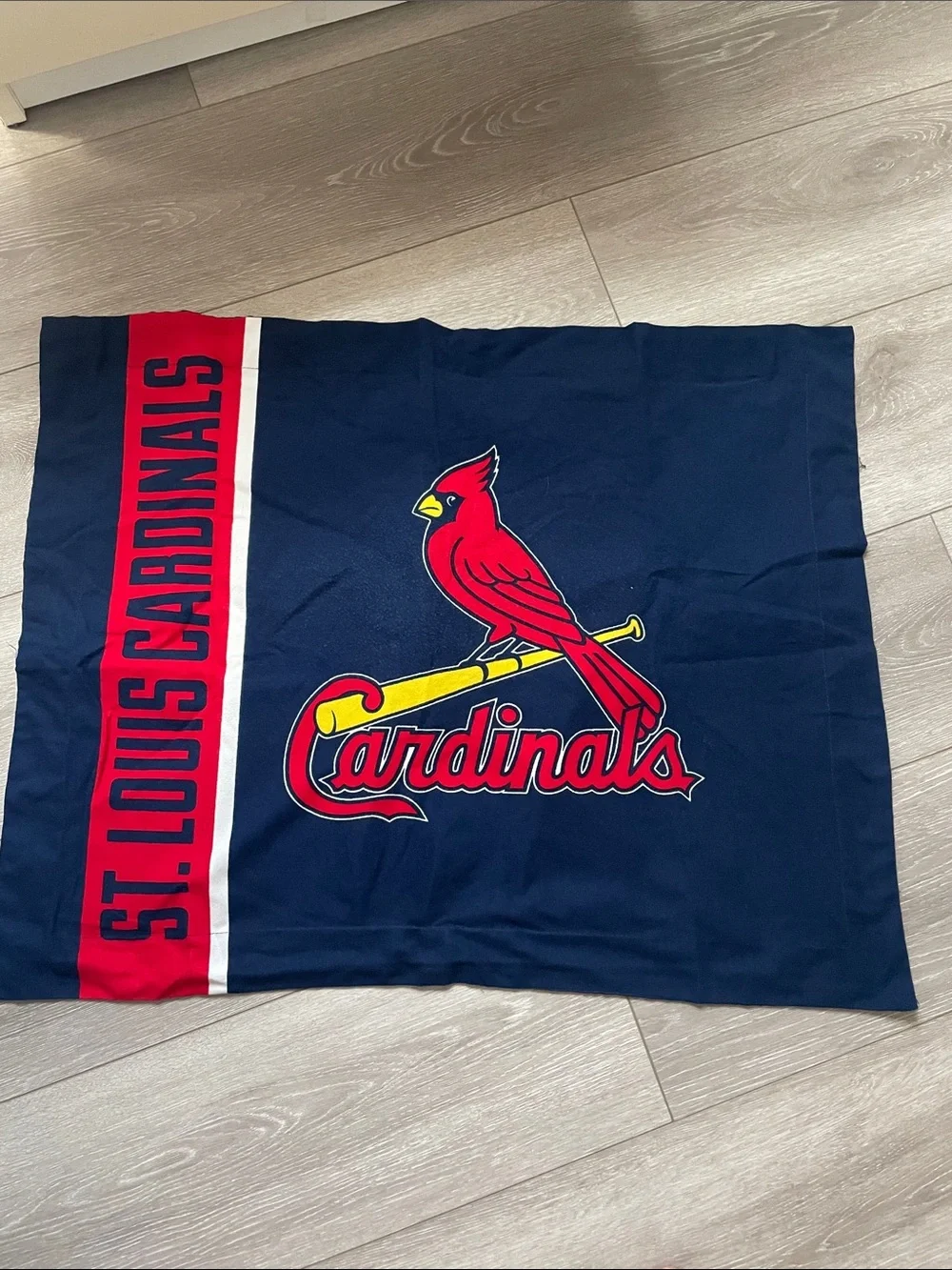 St. Louis Cardinals Red & White Fan Bedding Sheet Set